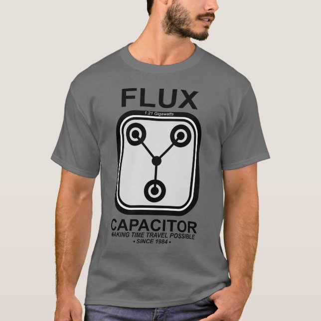 FLUX Capacitor 1.21 Gigawatt T Shirt (Framsida)