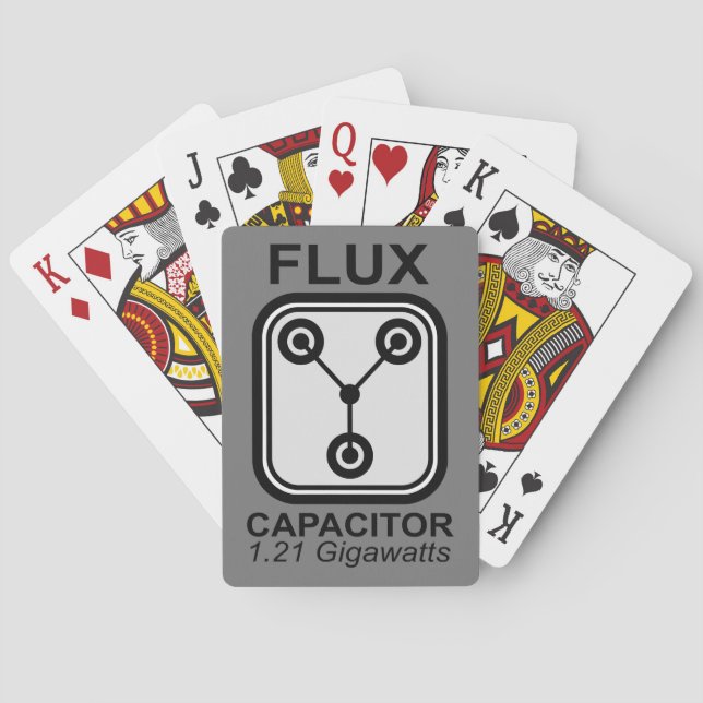 FLUX-kondensator 1,21 Gigawatt Casinokort (Baksidan)