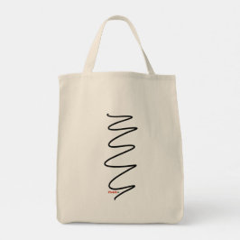 Flux Swirl Canvas Tote Bag - svart Tygkasse