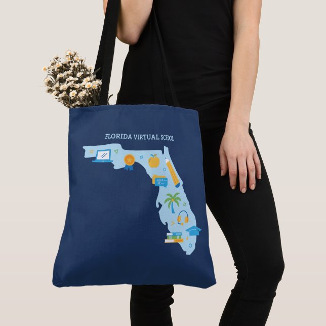 FLVS, Florida Tote Bag  Tygkasse (Närbild)