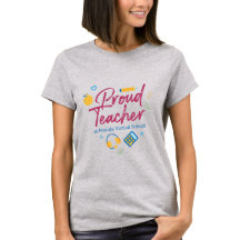 FLVS Proud Teacher Women's T-Shirt (Grått)
