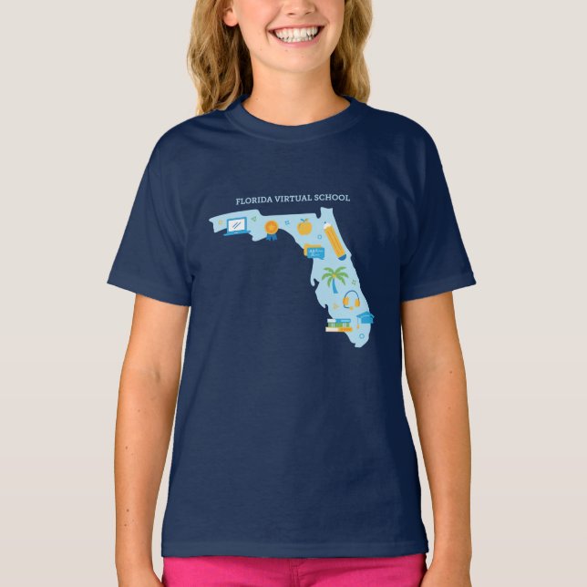 FLVS, Youth Florida T-Shirt (flottan) (Framsida)