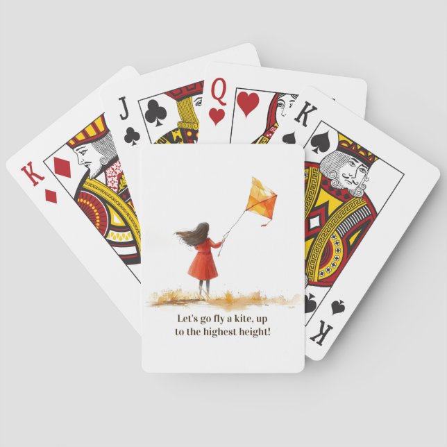 Fly a Kite-uppspelningskort Casinokort (Baksidan)