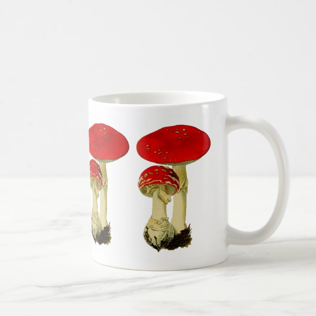 Fly agaric mushroom kaffemugg (Höger)