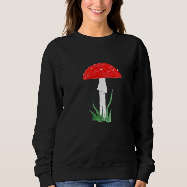 Fly Agaric Symbol För Lycka Och Förebud Om Hö T Shirt (Framsida)