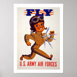 Fly - amerikanska arméns styrkor i Luft Poster