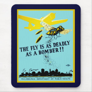 Fly är lika död som en bombare musmatta