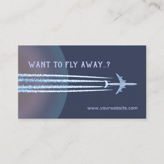 Fly Away ✈ Visitkort (Framsida)