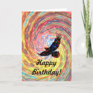 Fly Bird Birthday Kort
