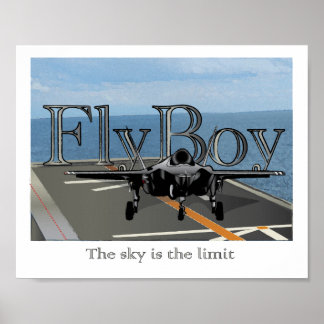 Fly Boy - Boys Room Wall Art Poster