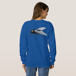 Fly Buddy dam blå sweatshirt baksida T Shirt