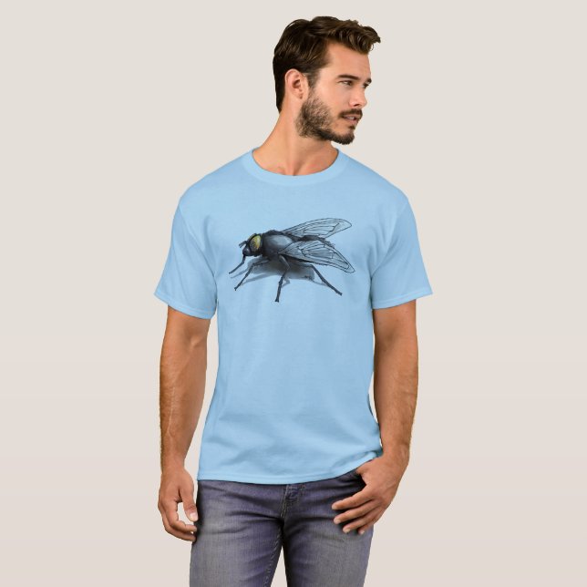 Fly Buddy manar blue t-shirt (Hel framsida)