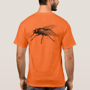 Fly Buddy manar orange t-shirt back