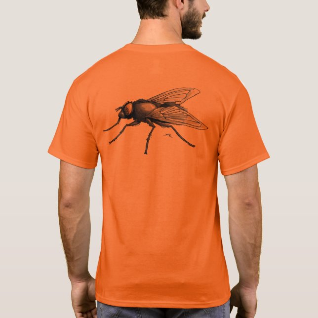 Fly Buddy manar orange t-shirt back (Baksida)
