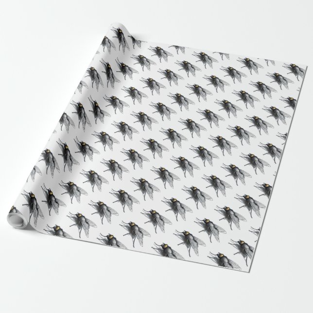 Fly Buddy vit projektionsyta papper Presentpapper (Utrullad)