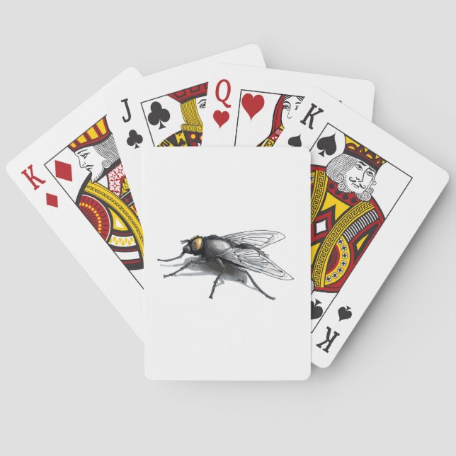 Fly Buddy white Poker-spelkort Casinokort (Baksidan)