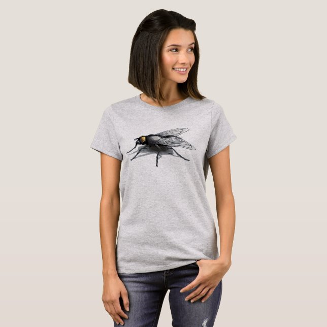 Fly Buddy Women grått t-shirt (Hel framsida)