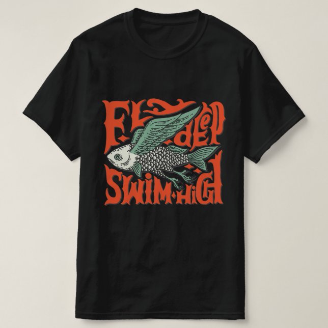 Fly deep simma High Design T-Shirt (Design framsida)