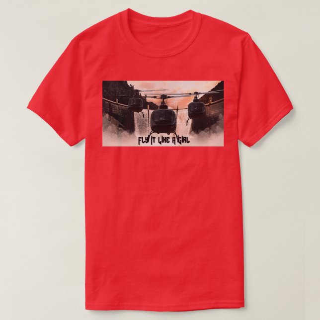 Fly det som en tjej t shirt (Design framsida)