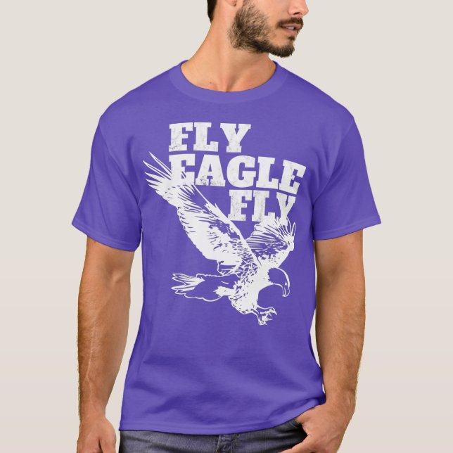Fly Eagle Fly Bird Gang Philly Philadelphia T Shirt (Framsida)