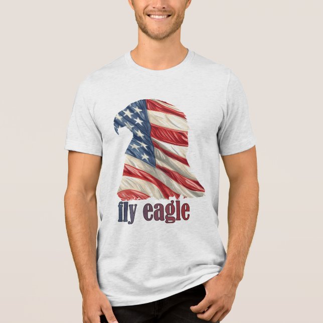 Fly Eagle - USA Pride Edition T Shirt (Framsida)