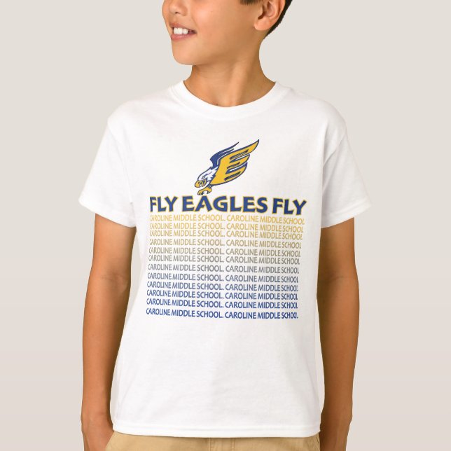 FLY EGLES FLY, Fläkt T-Shirt (Framsida)