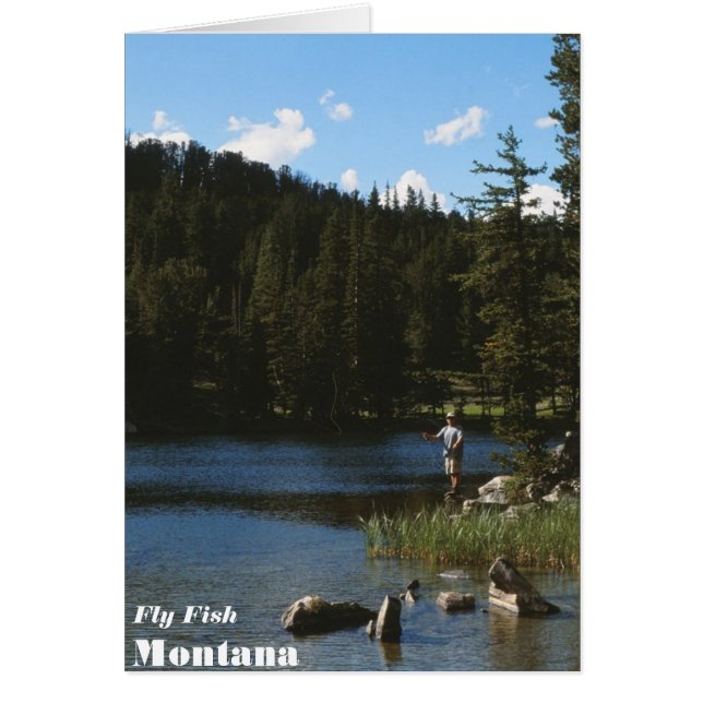 Fly Fish Montana Card OBS Kort (Framsidan)