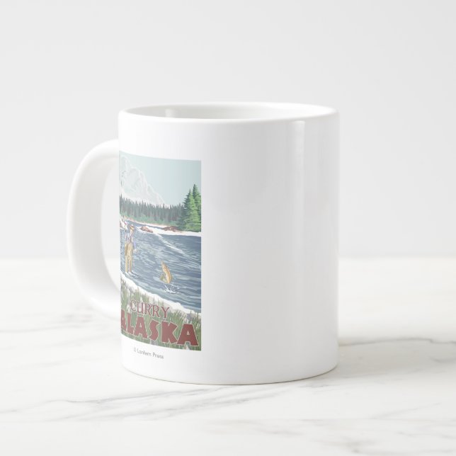 Fly Fisherman - Curry, Alaska Jumbo Mugg (Framsida vänster)