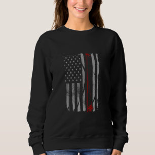 Fly Fisherman Tee Vintage US Flagga Flygfiske