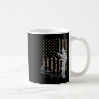 Fly Fishing Fisherman American Flag Camouflage Fly Kaffemugg