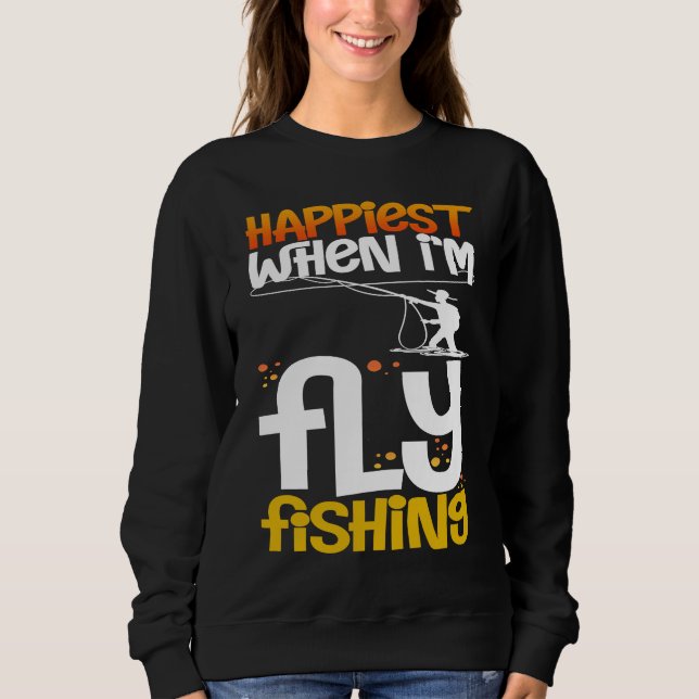 Fly Fishing Flies Fisherman Rod Bait Reel Lures T Shirt (Framsida)