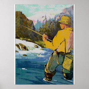 fly fishing poster