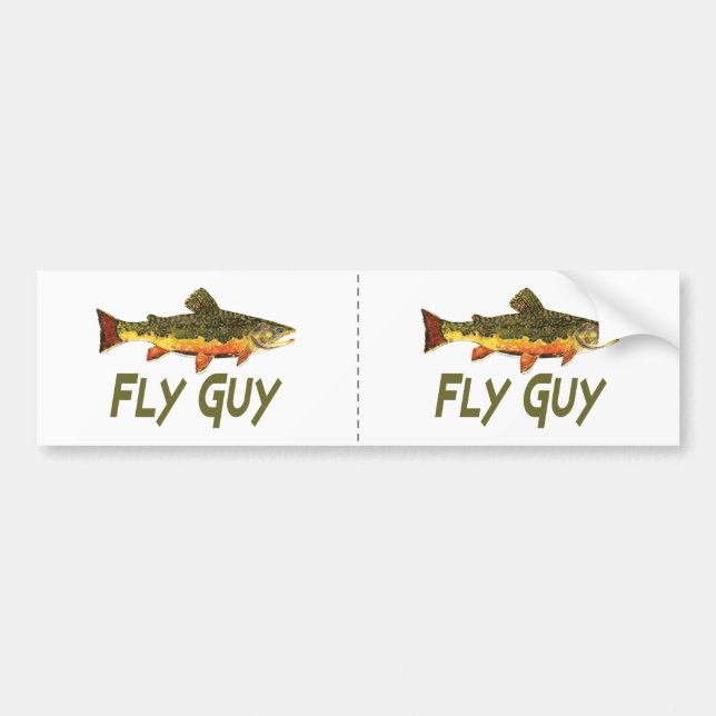 Fly Fishman Bildekal (Framsidan)