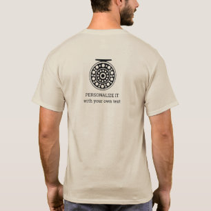 Fly Fishman Fly Reel Artwork Design Trout Salmon T Shirt