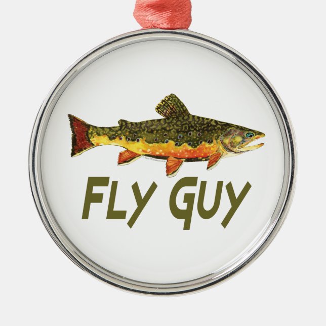 Fly Fishman Julgransprydnad Metall (Framsidan)