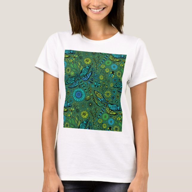 Fly, fly dragonfly T-Shirt (Framsida)