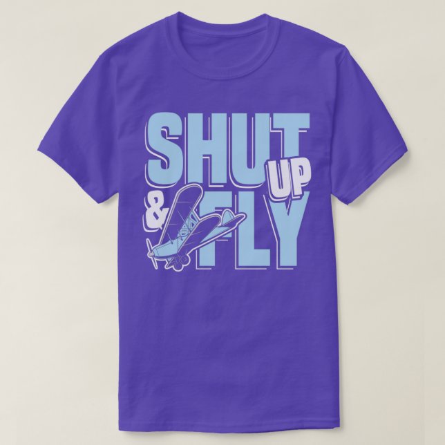 Fly Flygplan Funny Sayed for pilot and copilot T Shirt (Design framsida)