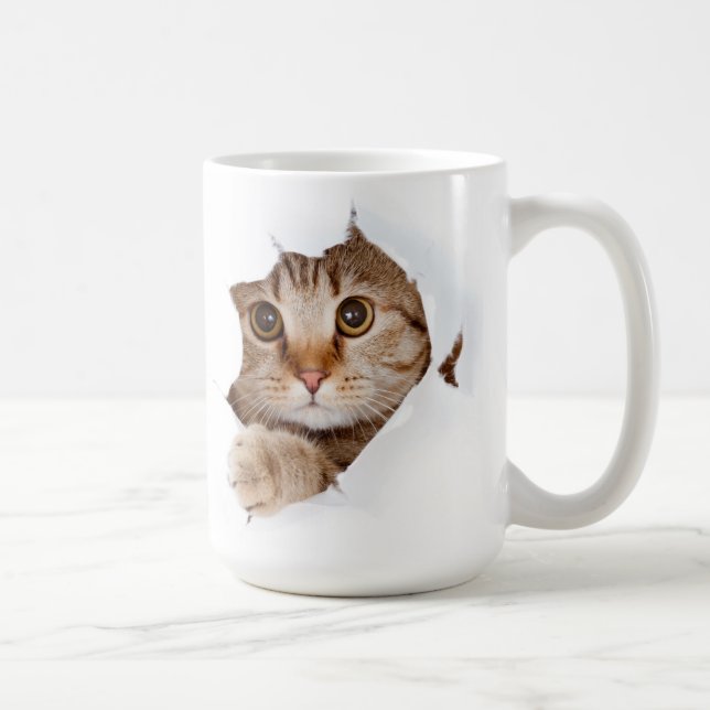 fly för katt! kaffemugg (Höger)