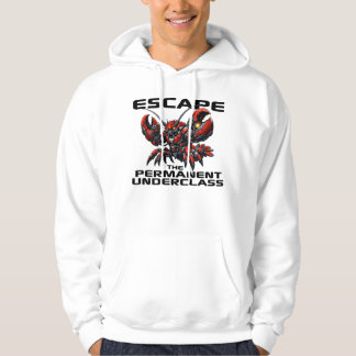 Fly från den bestående underklassen Öppen klo Humm Hoodie
