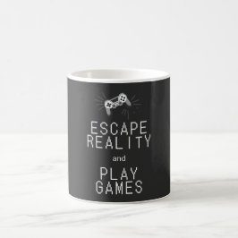Fly från verkligheten Spela spel Retro Kaffemugg