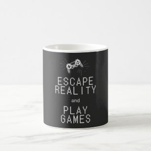Fly från verkligheten Spela spel Retro Kaffemugg