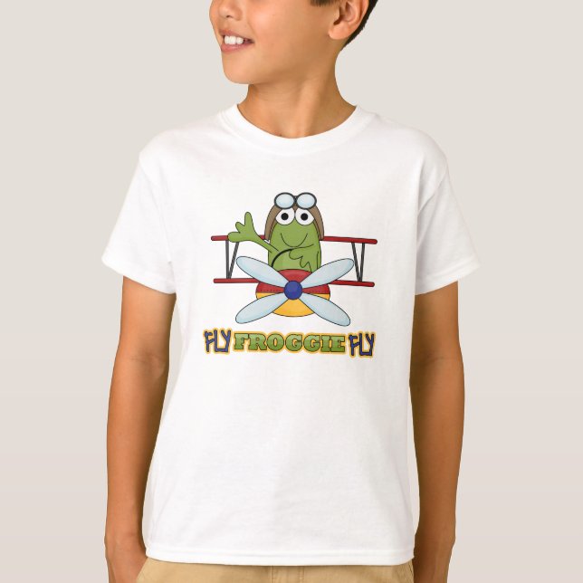 Fly Froggie Fly T Shirt (Framsida)