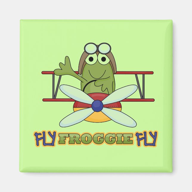 Fly Froggie Fly Tshirts och Gifts Magnet (Framsidan)