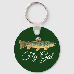 FLY GAL - Flygfiske Fisherwomen Womans's Nyckelring