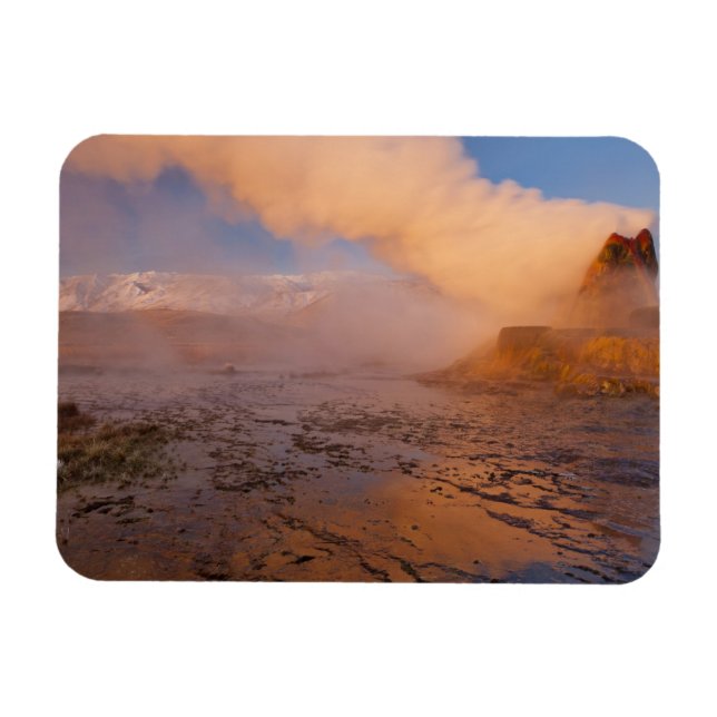 Fly Geyser i Black Rock Desert Magnet (Horisontell)