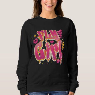 Fly Girl 80s90s Urban Graffiti Hip hop T Shirt