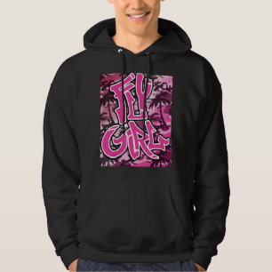 Fly Girl 80's 90's Old school Camo B-Girl Hip hop Hoodie