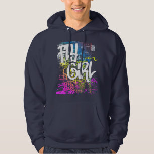 Fly Girl 80's 90's Rap Old school Hip hop Graffiti Hoodie