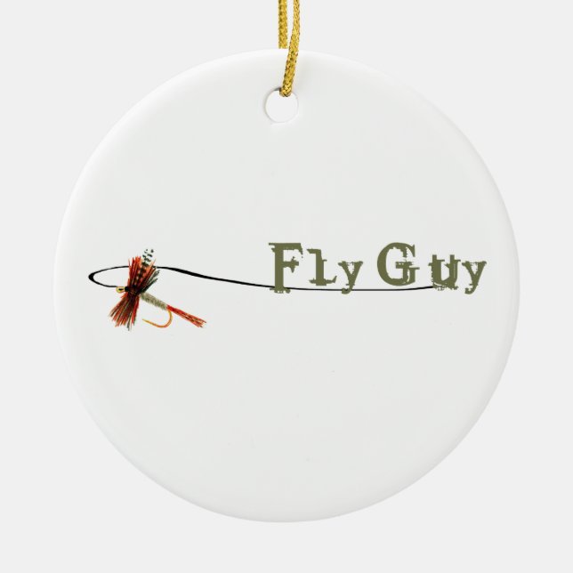 Fly Guy 2 Julgransprydnad Keramik (Framsidan)