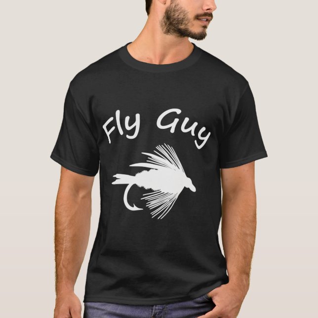 Fly Guy  - Fly Fishing  T Shirt (Framsida)